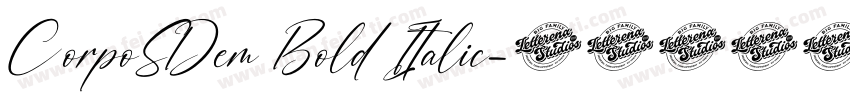 CorpoSDem Bold Italic字体转换